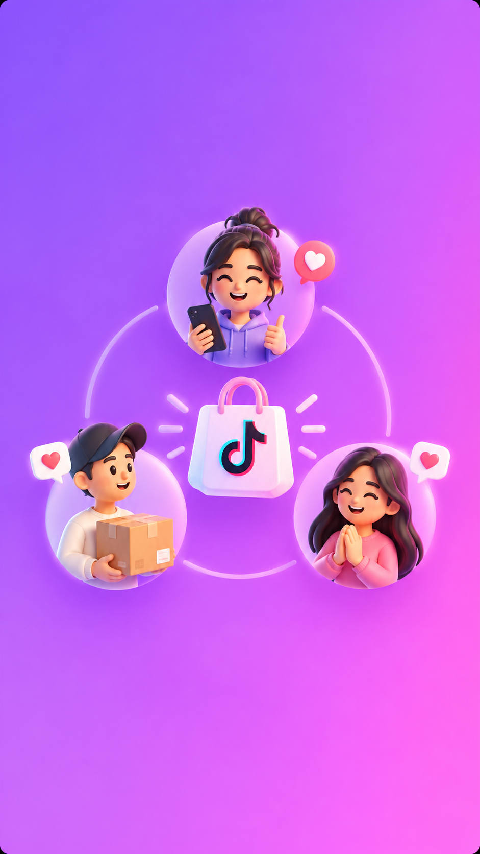 TikTok Shop buyers, sellers, and fulfillment working together